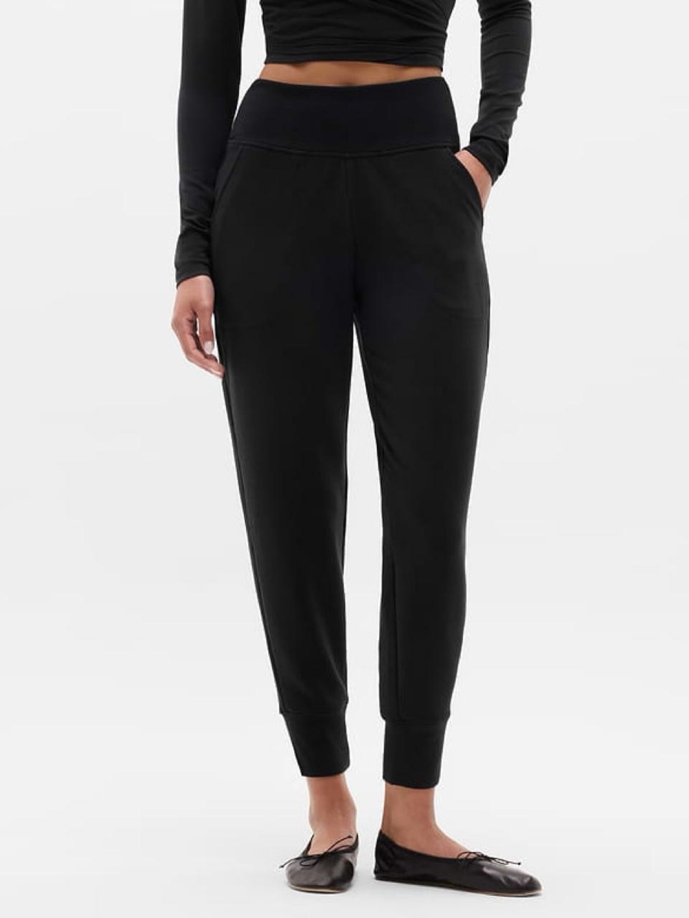 Athleta Coaster Luxe High-Rise Knit Jogger Pants - Women